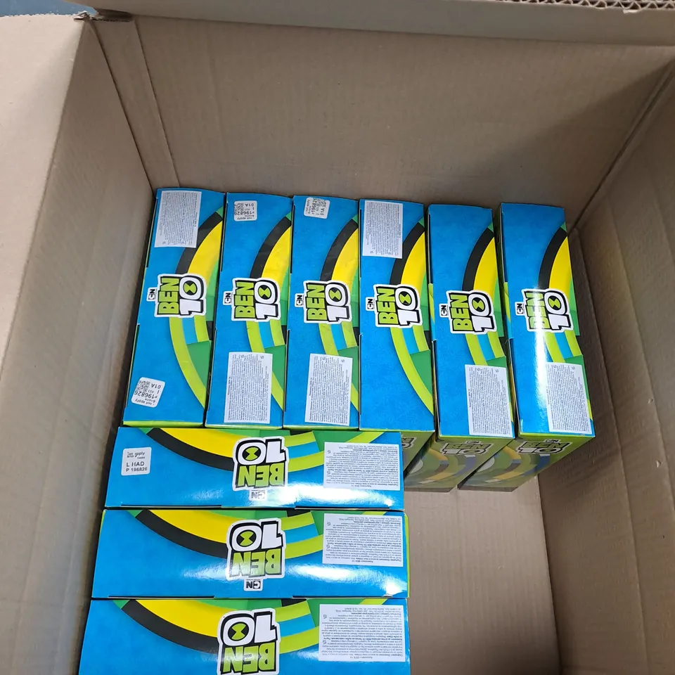 BOX OF APPROXIMATELY 10 BEN 10 SHAMPOO, SHOWER GEL, TOOTHBRUSH AND TOOTHPASTE GIFT SET