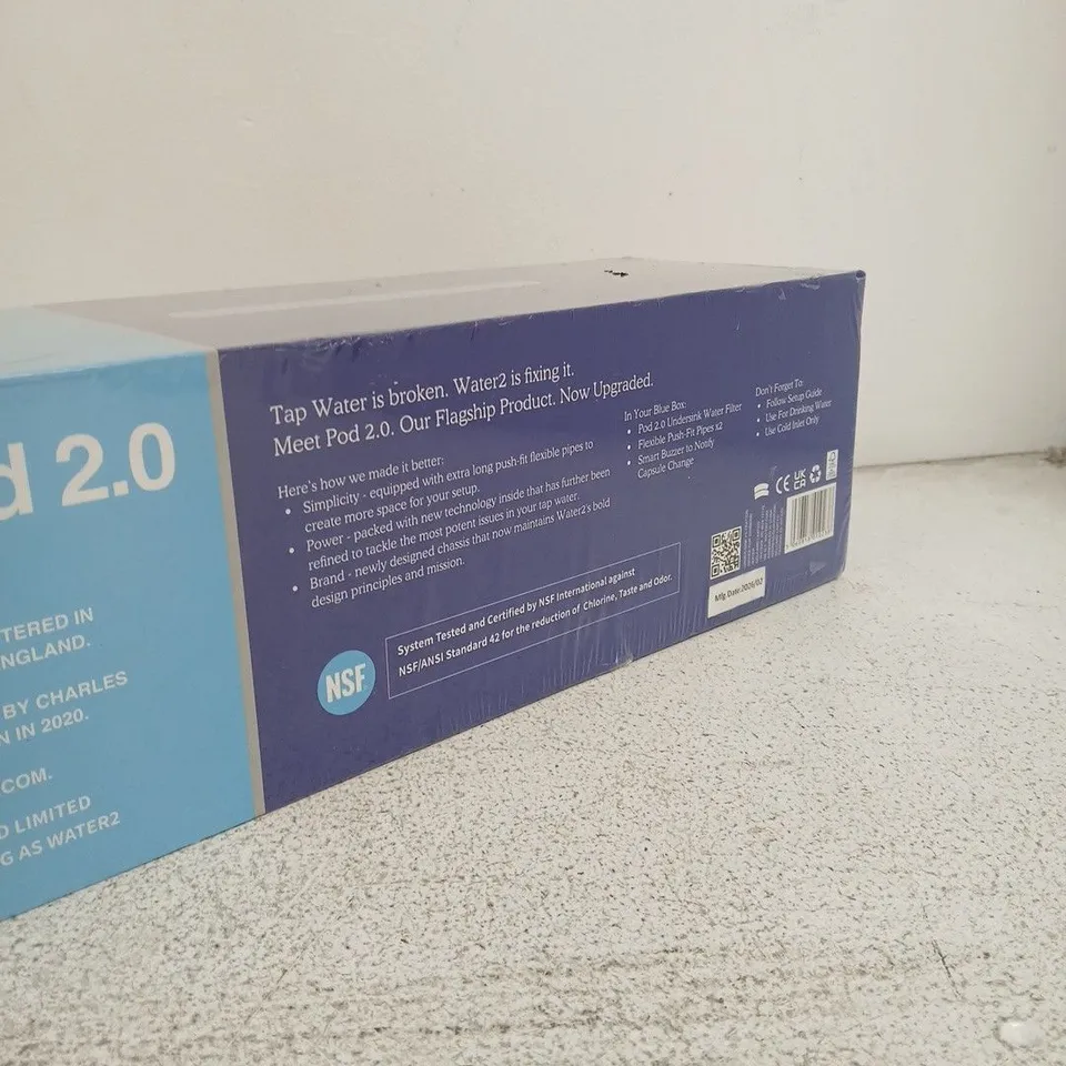 WATER2 POD 2.0 – WATER FILTRATION POD, BOXED