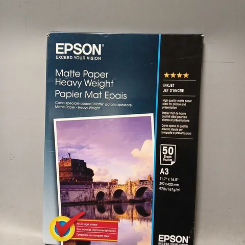 EPSON MATTE PAPER HEAVY WEIGHT