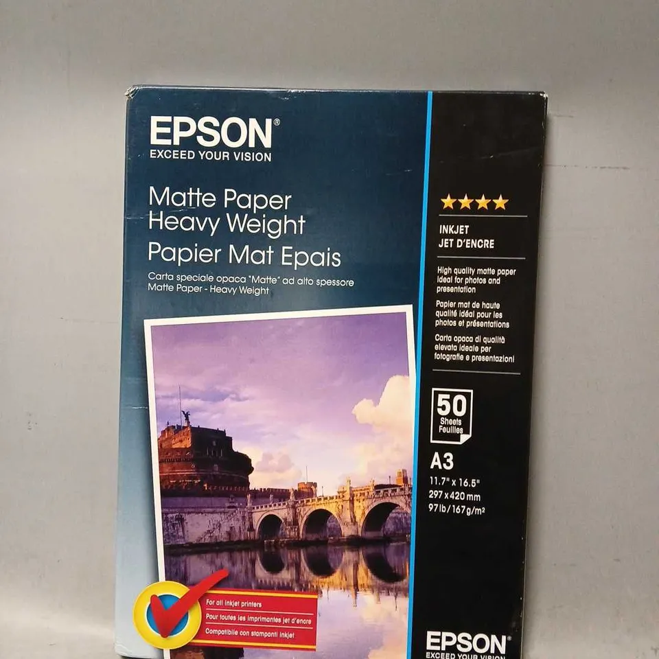 EPSON MATTE PAPER HEAVY WEIGHT