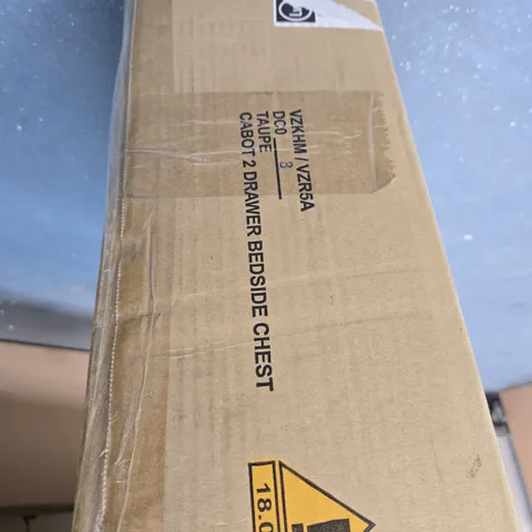 BEDSIDE CHEST – FLAT-PACK, BOXED, UNASSEMBLED