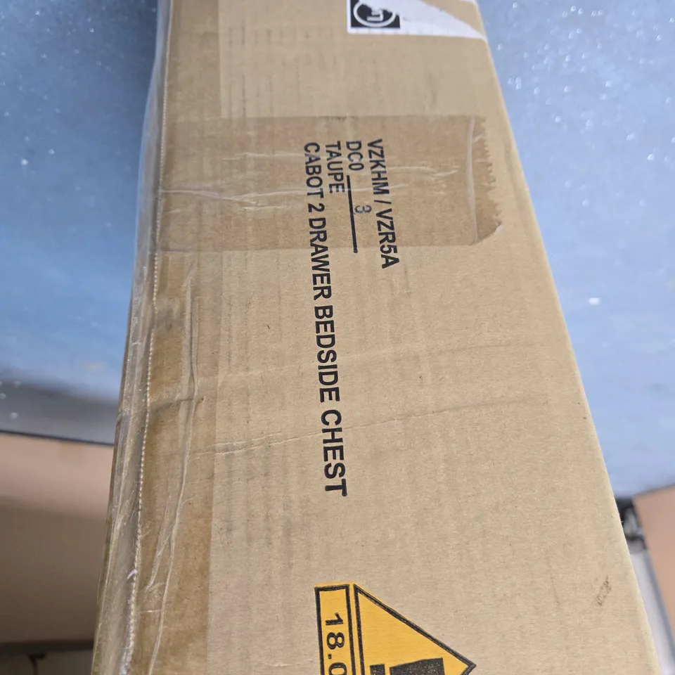 BEDSIDE CHEST – FLAT-PACK, BOXED, UNASSEMBLED