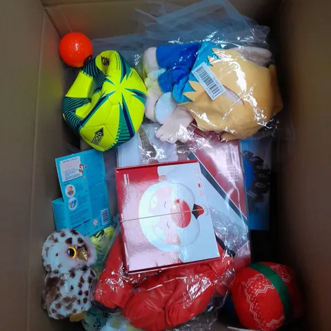 LARGE BOX OF ASSORTED TOYS AND GAMES 