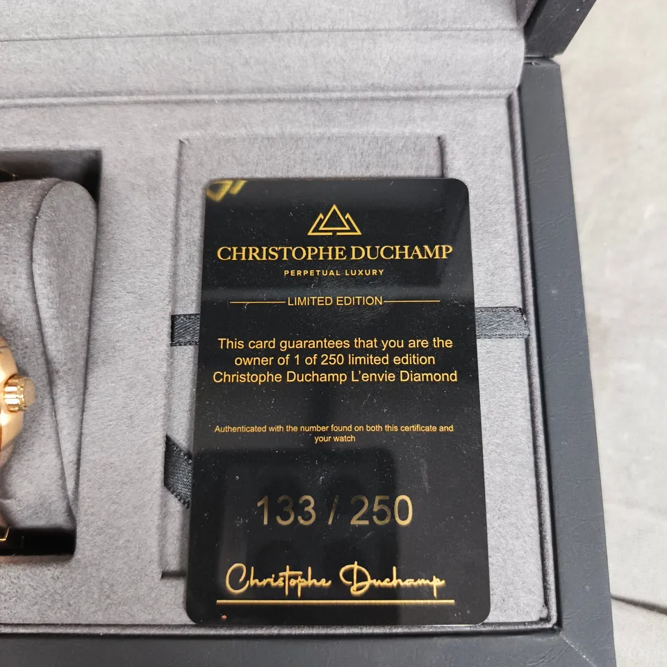 CHRISTOPHE DUCHAMP PERPETUAL LUXURY LIMITED EDITION WATCH - 133/250
