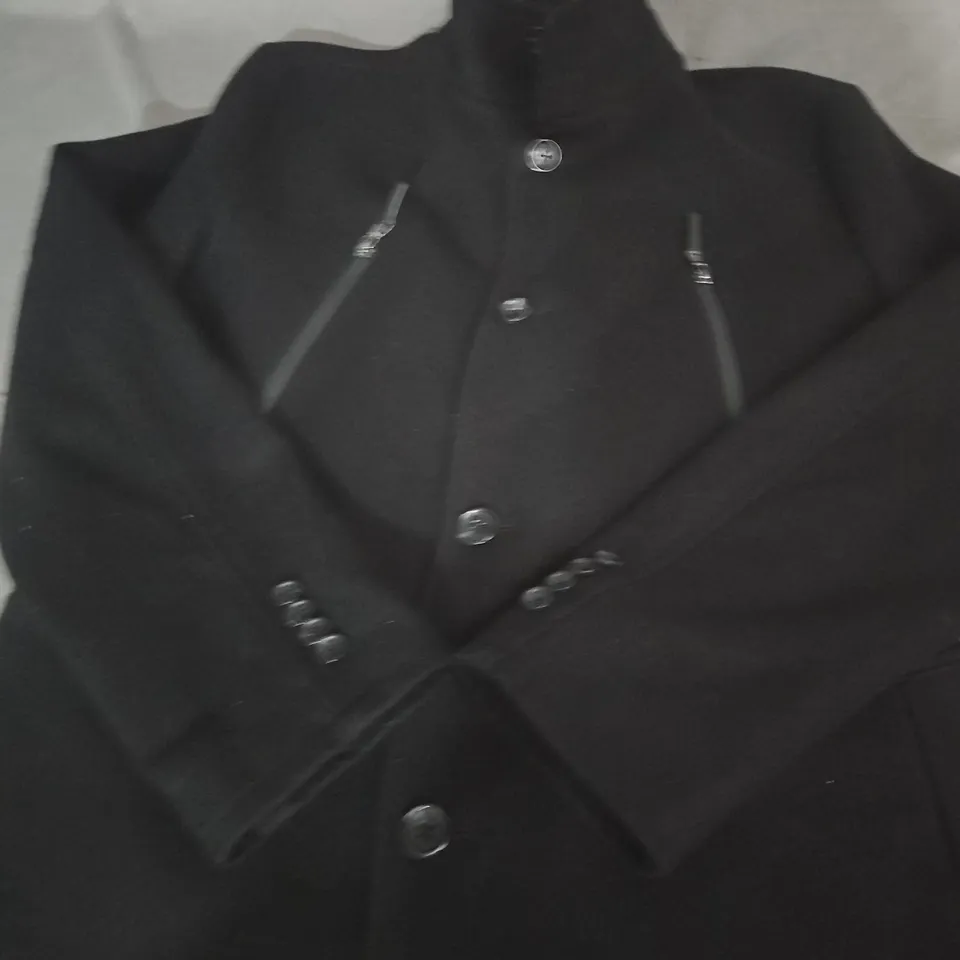 MICHAEL KORS BLACK WOOL COAT – WOMEN'S - SIZE 38R