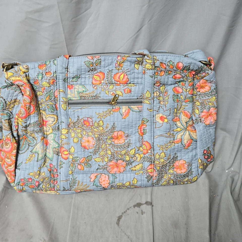 FLORAL TOTE BAG WITH LONG STRAP 