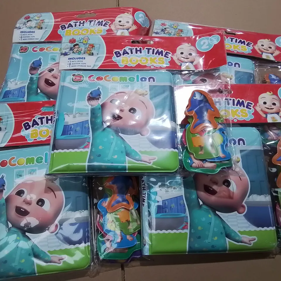 LOT OF 14 BRAND NEW COCOMELON BATH TIME BOOKS