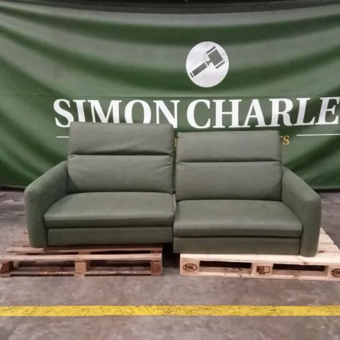 QUALITY DESIGNER ITALIAN MADE DUSK LARGE 3 SEATER PART RECLINER SOFA