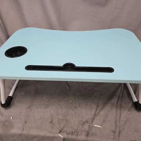 FOLDOUT LAPTOP TRAY IN LIGHT BLUE