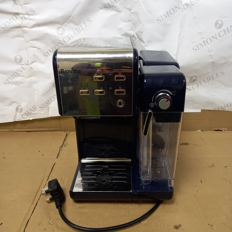 BREVILLE ONE-TOUCH COFFEEHOUSE COFFEE MACHINE - NAVY BLUE