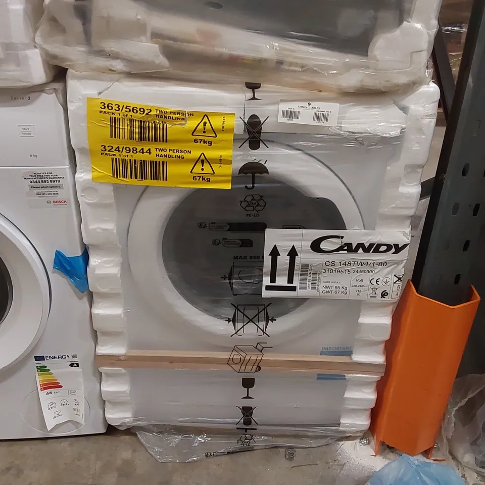 CANDY CS 148TW4/1-80 8KG 1400 SPIN WASHING MACHINE - WHITE