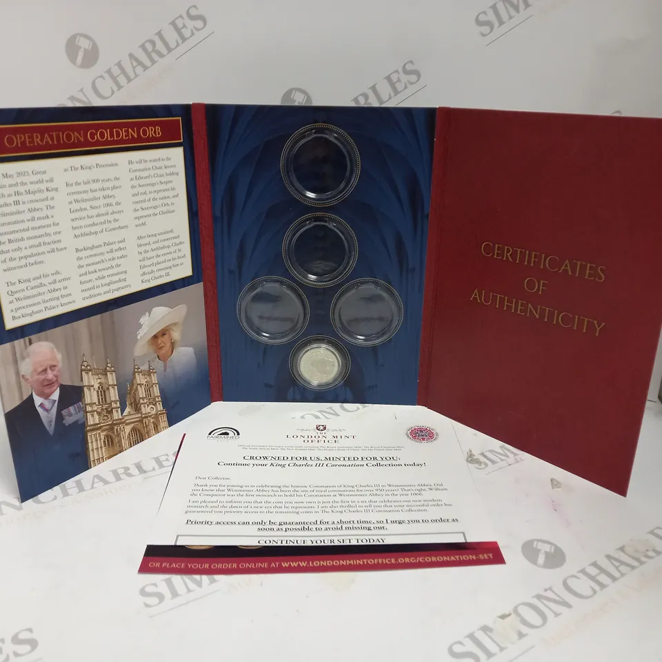 LONDON MINT OFFICE KING CHARLES CORONATION COIN COLLECTION STARTER PACK 