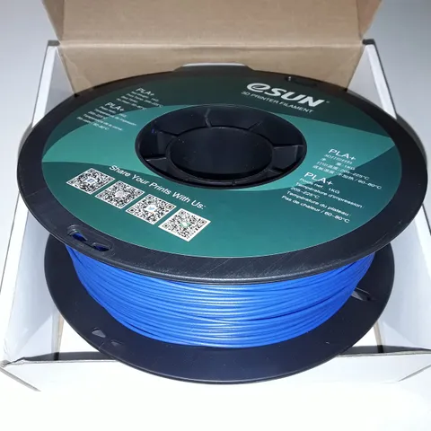 ESUN PLA+ FILAMENT FOR 3D PRINTERS - BLUE 1KG
