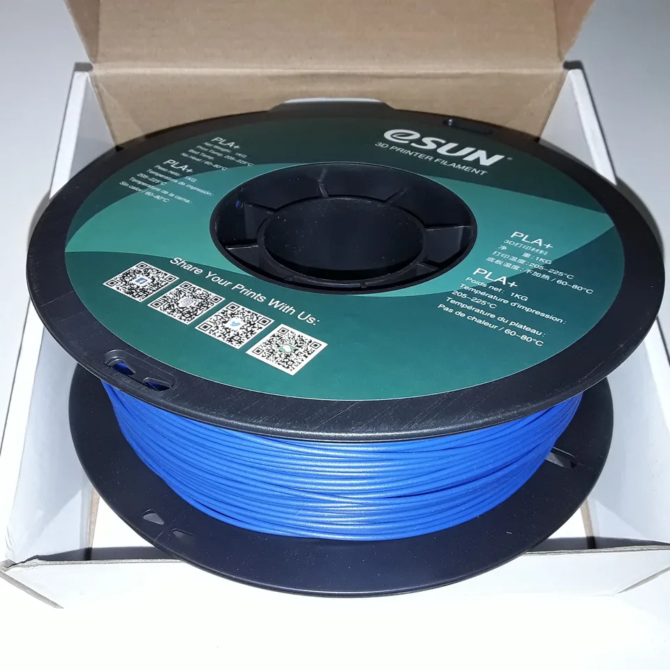 ESUN PLA+ FILAMENT FOR 3D PRINTERS - BLUE 1KG