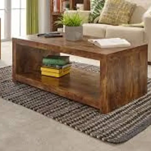 BOXED JAKARTA COFFEE TABLE WITH SHELF (1 BOX)