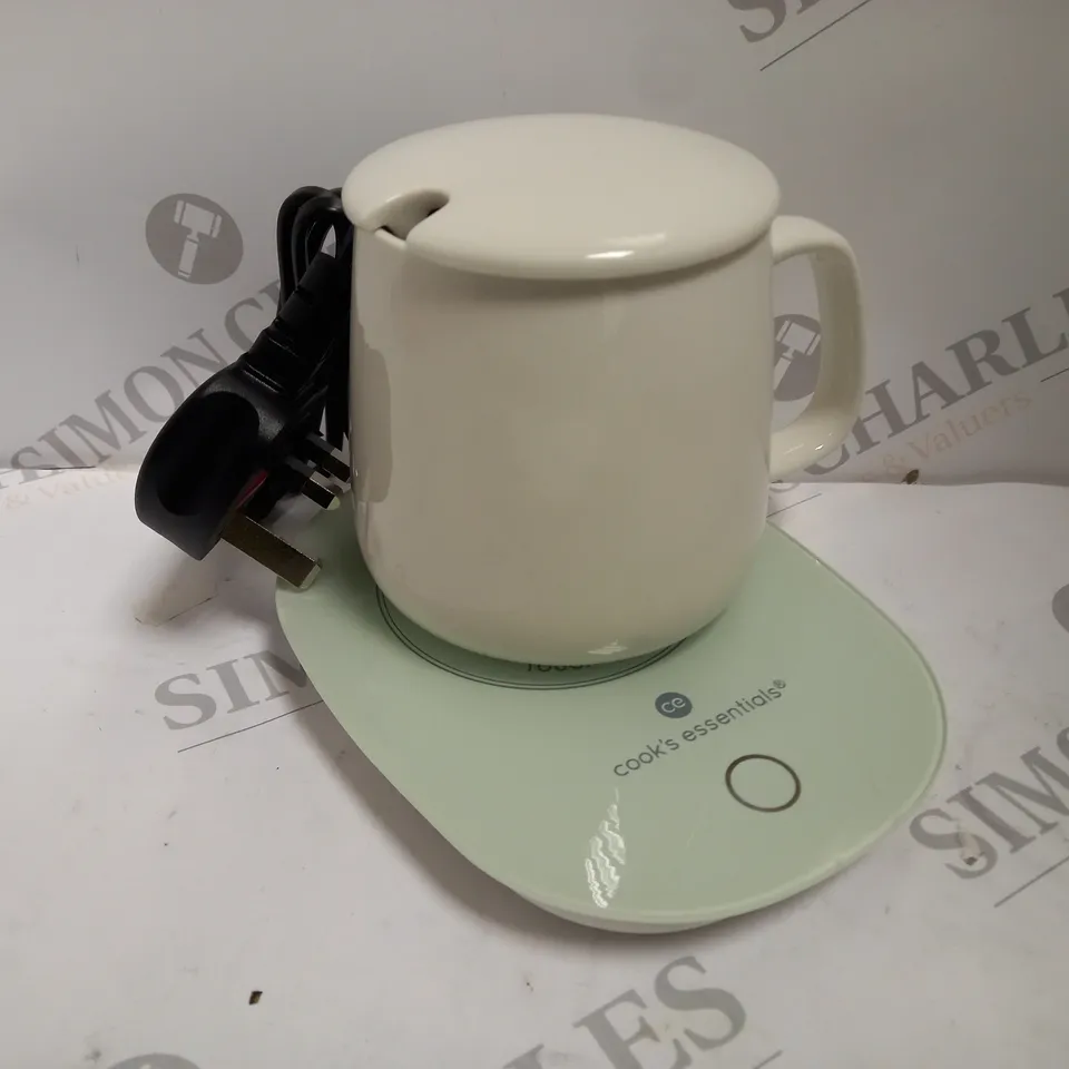 PLUG IN DRINK WARMER SET COLOUR: WHITE