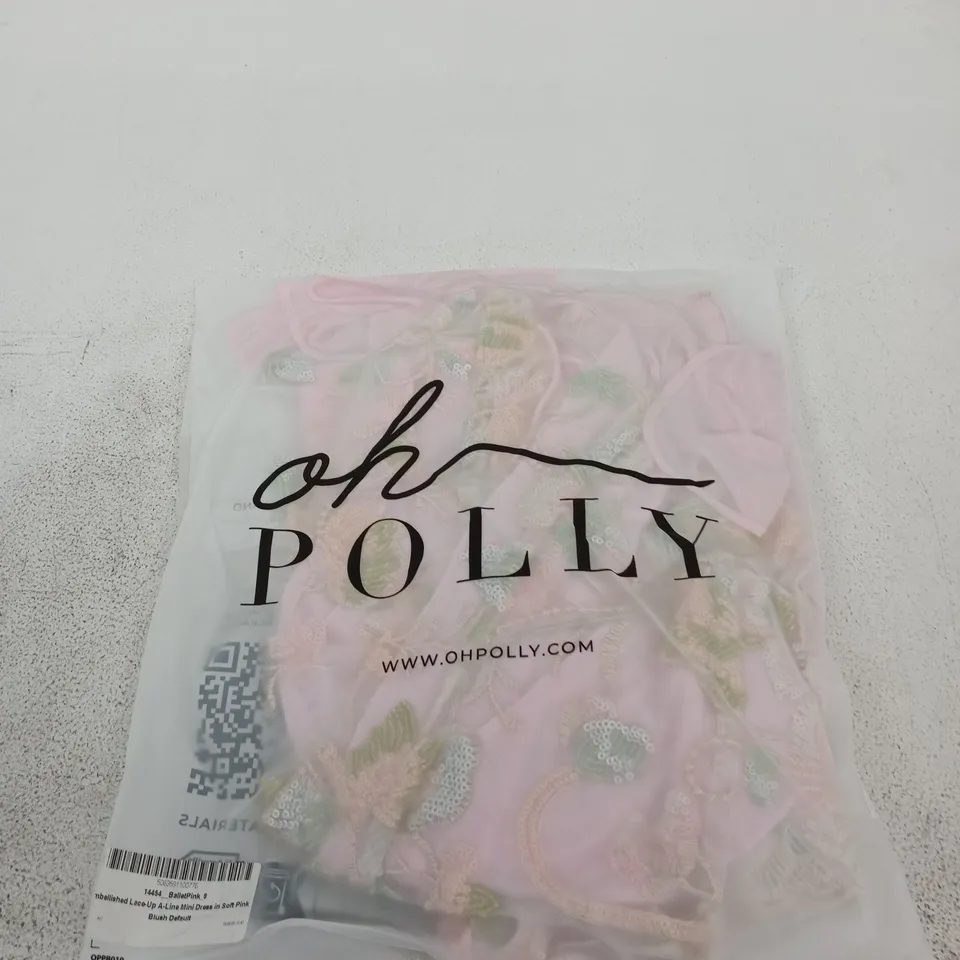 OH POLLY LACE UP MINI DRESS - SIZE 8