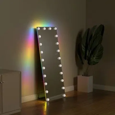 BOXED RECTANGLE LED FULL LENGTH METAL MIRROR (1 BOX)