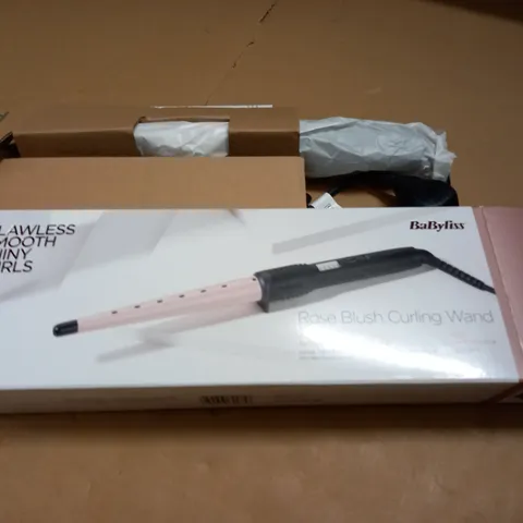 BOXED BABYLISS ROSE BLUSH CURLING WAND