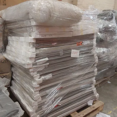 PALLET CONTAINING A LARGE QUANTITY OF ASSORTED FURNITURE PARTS INCLUDING: WARDROBE PANELS ECT