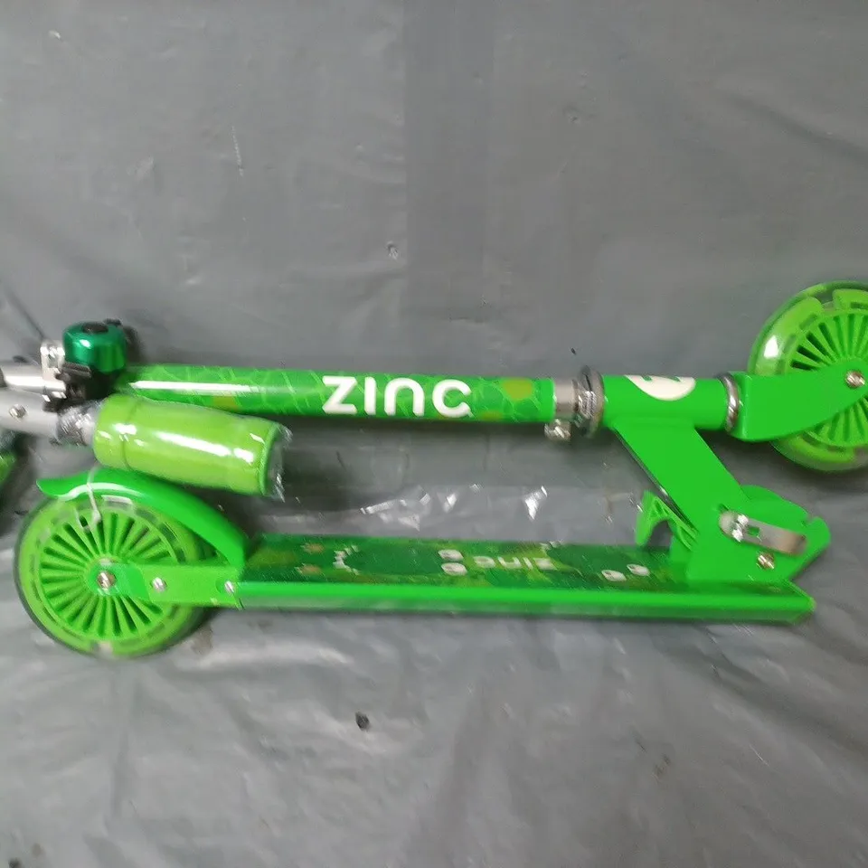 ZINC TWO WHEELED FOLDING SCOOTER - DINOSAUR EXPLORER