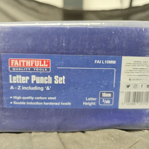 FAITHFUL LETTER PUNCH SET 