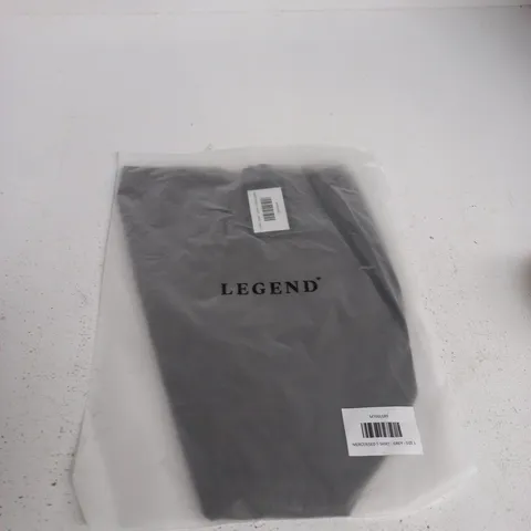 LEGEND MERCERISED T-SHIRT - GREY - SIZE L