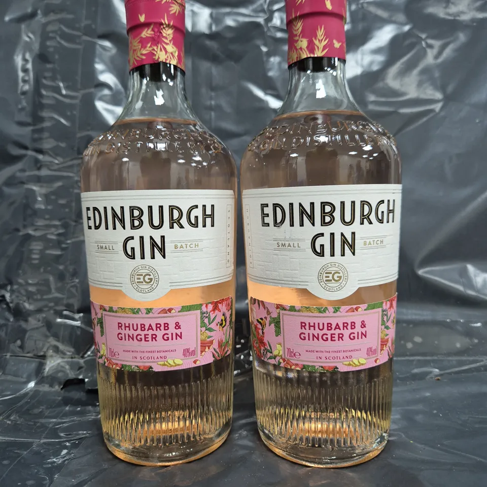PAIR OF EDINBURGH RHUBARB & GINGER GIN - COLLECTION ONLY