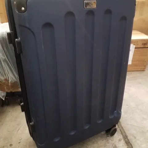 LUGG HARD SHELL TRAVEL SUITCASE - NAVY