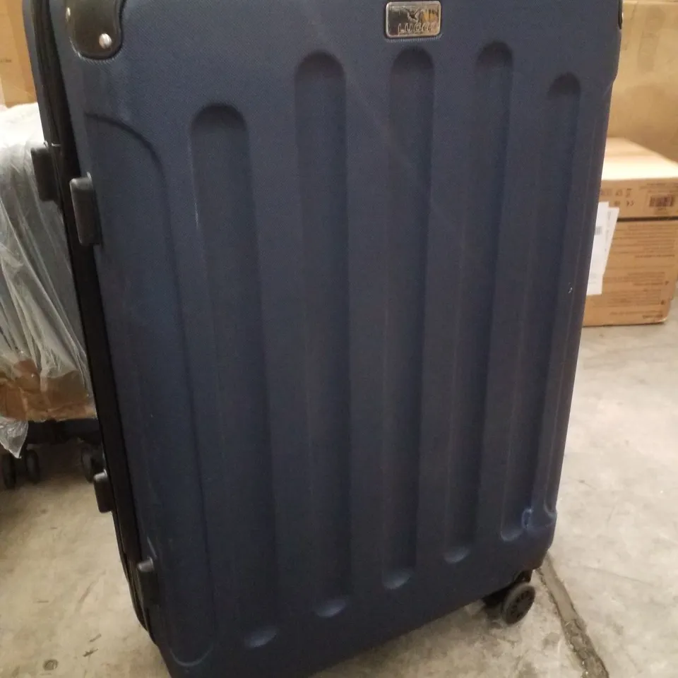 LUGG HARD SHELL TRAVEL SUITCASE - NAVY