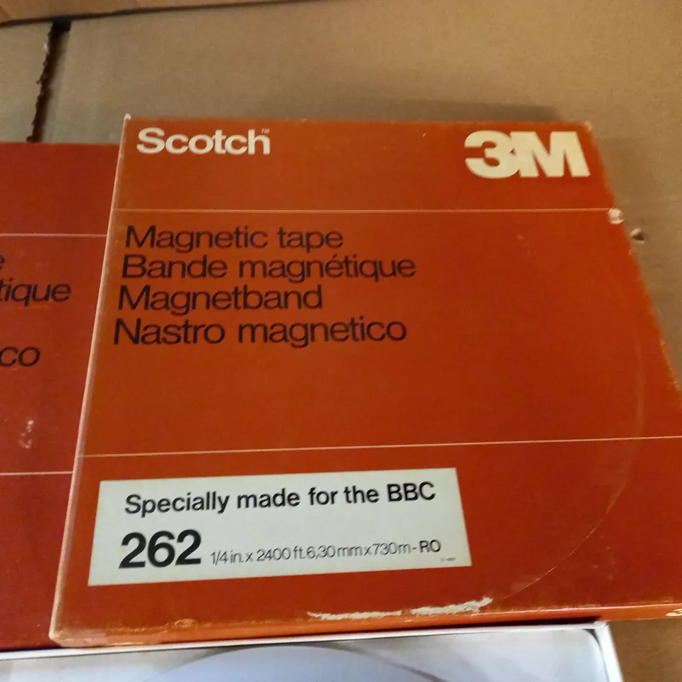 LOT OF 4 2M MAGNETIC TAPE REELS