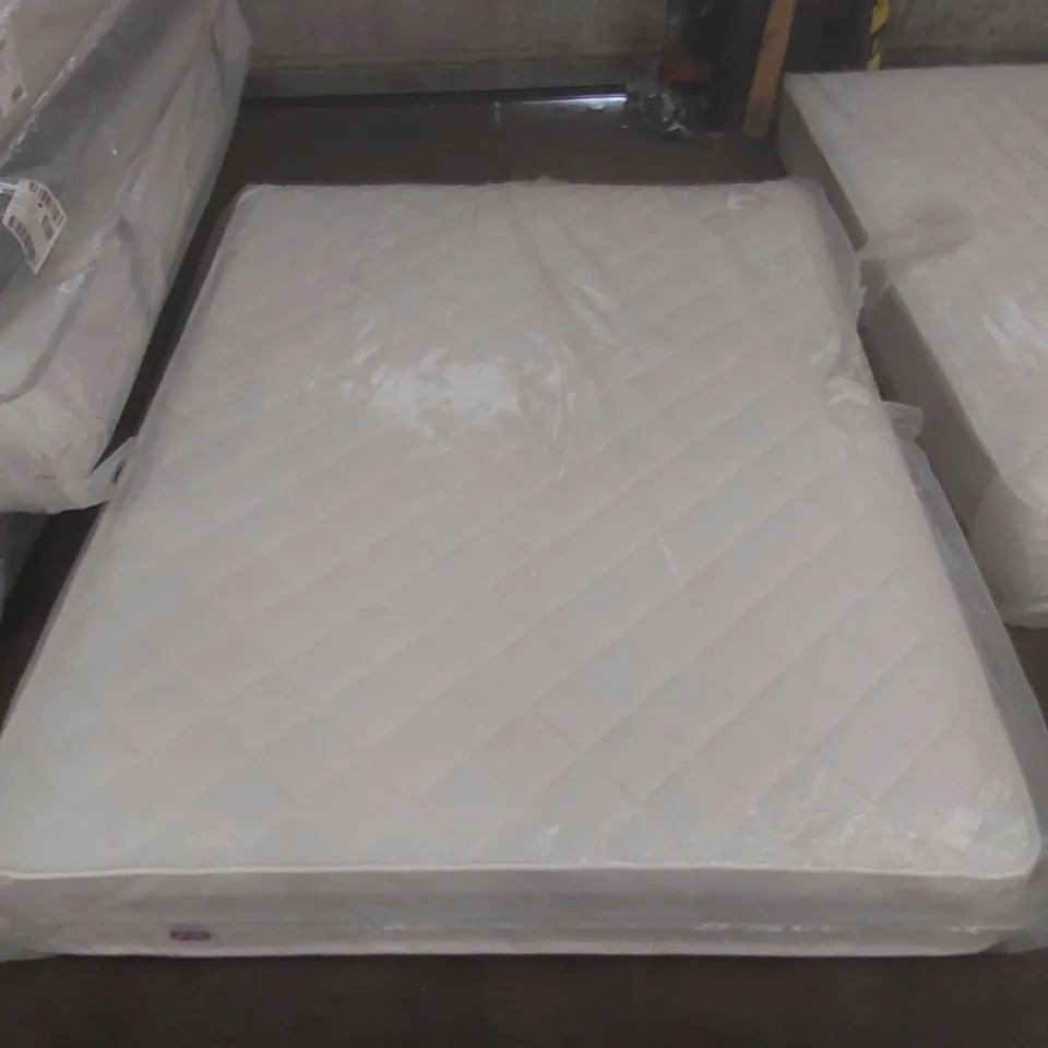 QUALITY BAGGED DOUBLE 135cm AIRSPRUNG LUXURY QUILTED MEDIUM MATTRESS