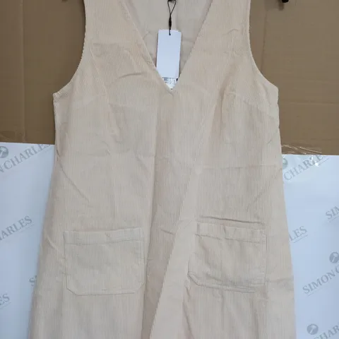 NOBODYS CHILD PIPER CORD PINNY IN DENIM/TWILL STONE - UK 12