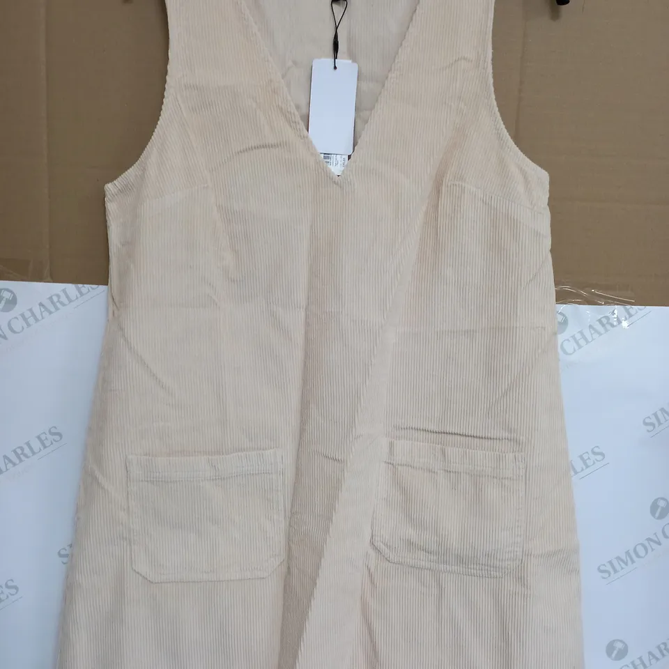 NOBODYS CHILD PIPER CORD PINNY IN DENIM/TWILL STONE - UK 12