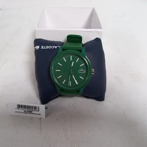 LACOSTE ALL GREEN GENTS WATCH WITH RUBBER STRAP