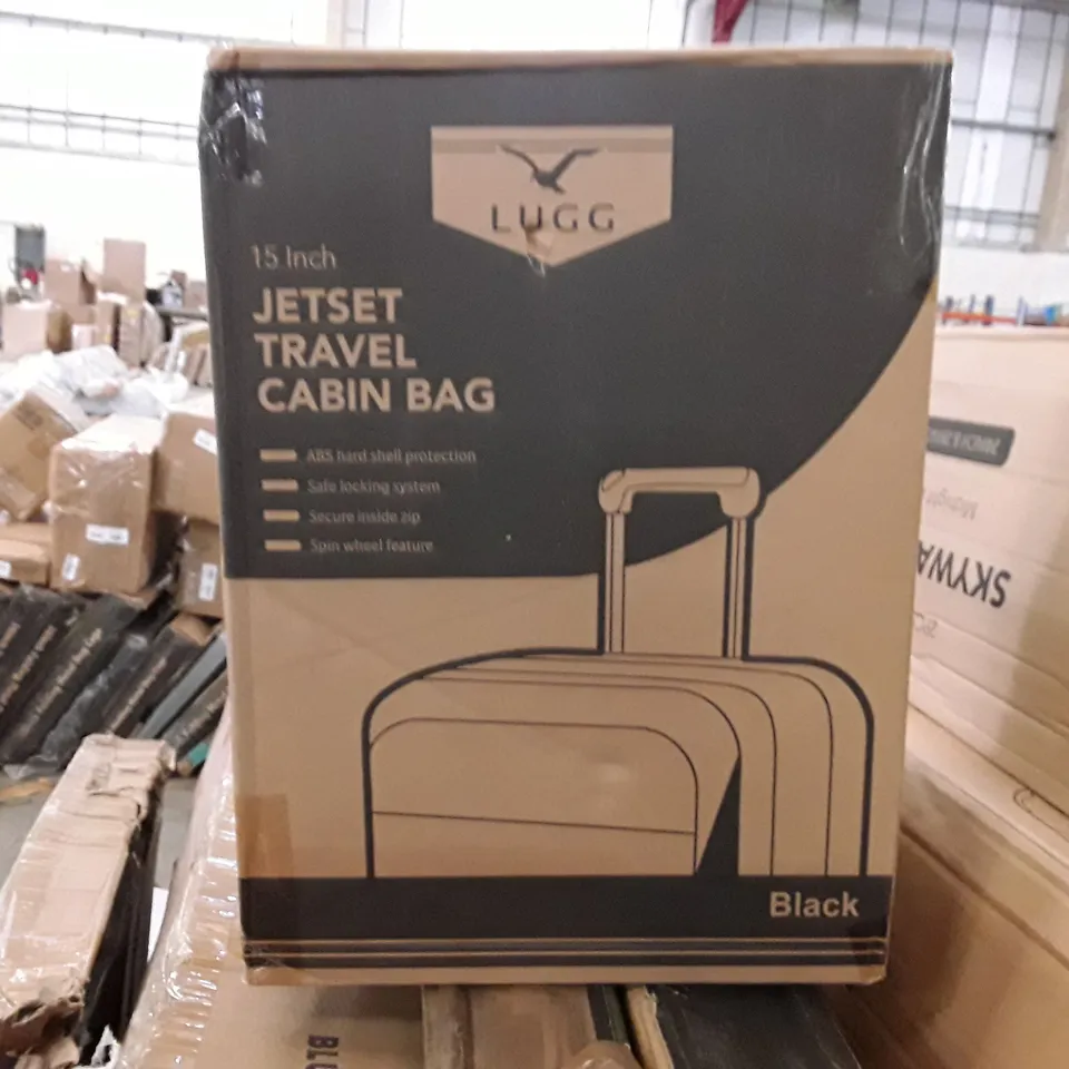 BOXED LUGG JET SET TRAVEL CABIN BAG 15 INCH - BLACK  