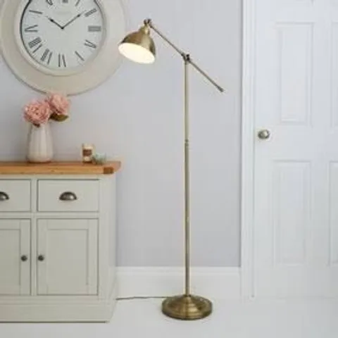 BOXED LEVER ARM READING FLOOR LAMP