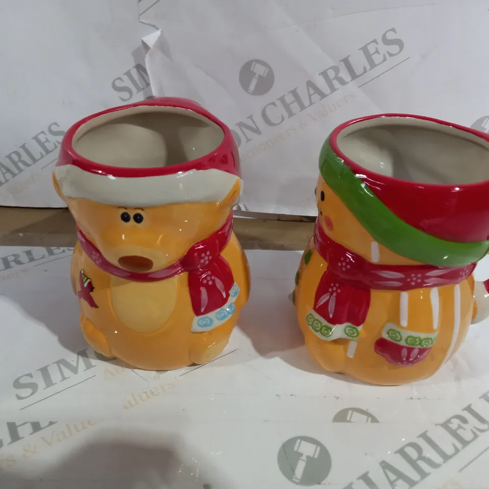 SET OF 2 CHRISTMAS MUGS