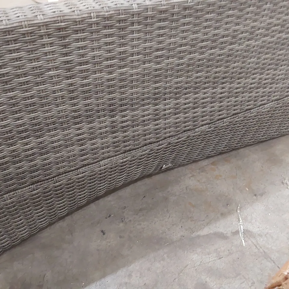 GARDEN AND PATIO OUTDOOR RATTAN CORNER SOFA - MISSING CUSHIONS