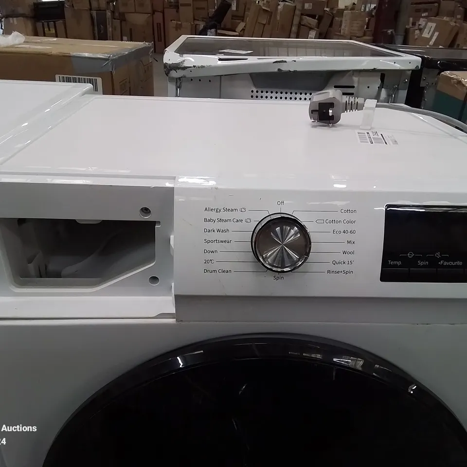 HISENSE 8KG 1400 SPIN WASHING MACHINE IN WHITE