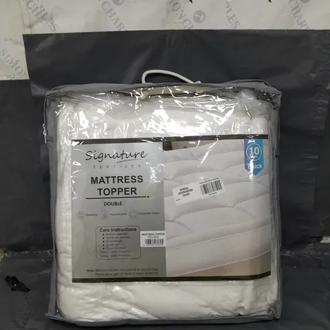 SIGNATURE TEXTILES MATTRESS TOPPER DOUBLE