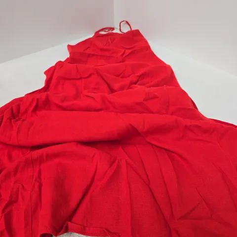 NOBODY'S CHILD RED MIDI DRESS – UK 10 (EU 38) – WITH TAG