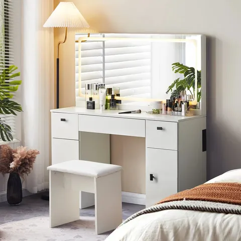 BOXED AILEA DRESSING TABLE - WHITE (2 BOXES)