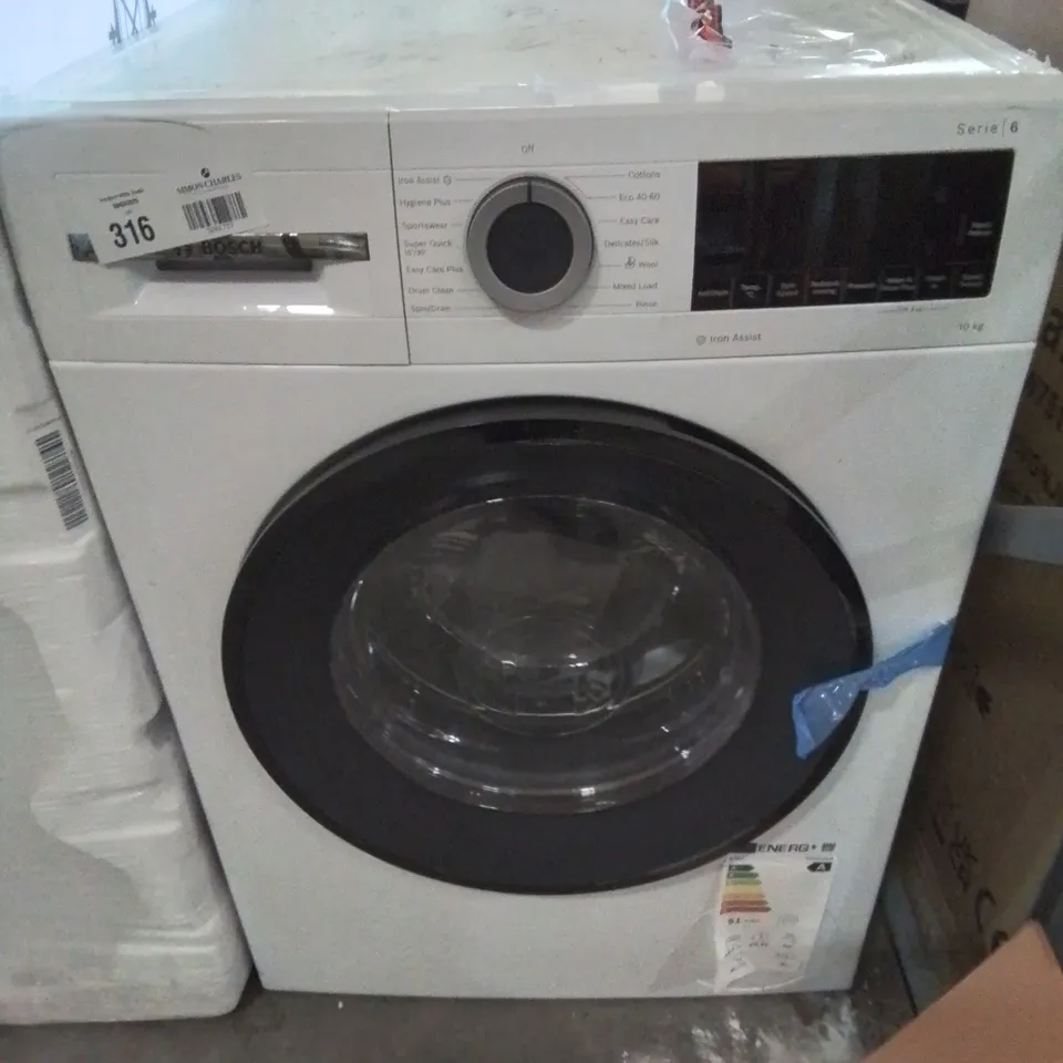 BOSCH SERIES 6 10KG IRON ASSIST WASHING MACHINE 