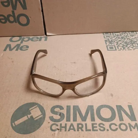 JIMMY FAIRLY SUNGLASSES – BROWN TRANSLUCENT FRAME WITH CASE