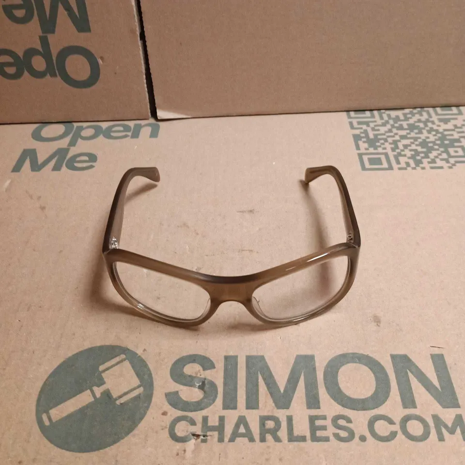 JIMMY FAIRLY SUNGLASSES – BROWN TRANSLUCENT FRAME WITH CASE