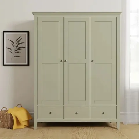 BOXED LYNTON TRIPLE WARDROBE - SAGE (2 BOXES)