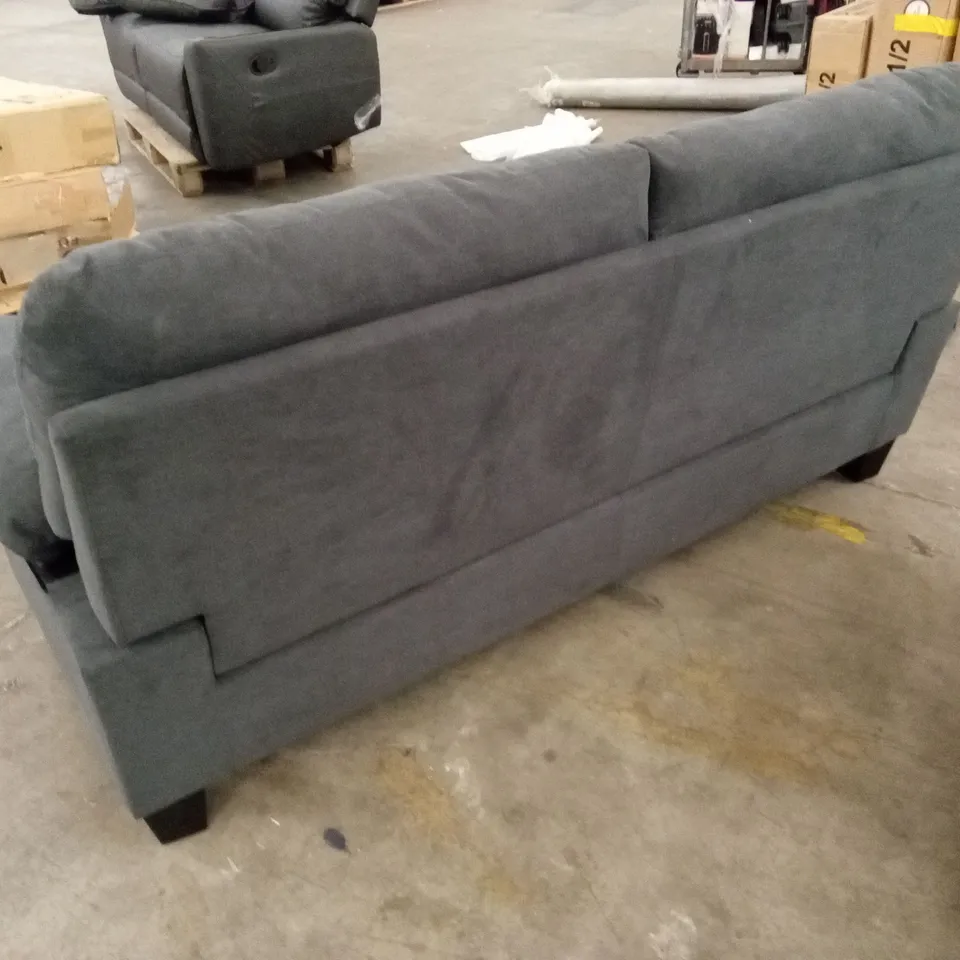 AUSTIN 3 SEATER SOFA, SLATE GREY CLASSIC PLUSH FABRIC
