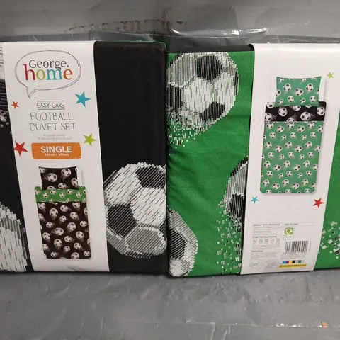 LOT OF 24 AS NEW SINGLE FOOTBALL DUVET SETS