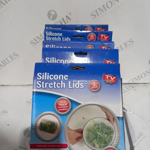 4 X BOXED SILICONE STRETCH LIDS